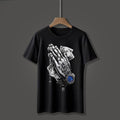Men Black Graphic Sublimation T-Shirt XL