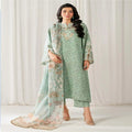 Lawn 3 Pcs Mint Green Embroidered Suit