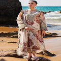 LAWN 3P Embroidered Floral Gown Set for Women